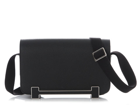 Hermès Black Epsom Geta Slim