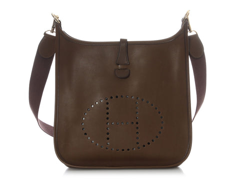 Hermès Vintage Olive Barenia Evelyne I 29