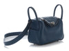 Hermès Mini Deep Blue Swift Lindy 20