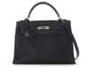 Hermès Black Togo Kelly 32
