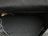 Hermès Black Togo and Lizard Kelly Touch 25
