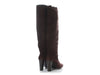 Hermès Brown Suede Heeled Riding Boots