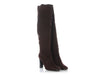 Hermès Brown Suede Heeled Riding Boots