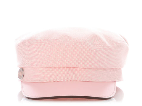 Hermès Rose Clair and Rose Sakura Deauville Plein Air Cap