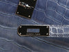 Hermès Bleu Brighton Shiny Porosus Crocodile Kelly 35