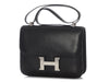 Hermès Vintage Black Barenia Constance 25