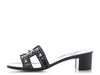 Hermès Black Médor Oasis Sandals