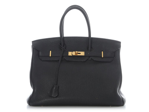 Hermès Black Togo Birkin 35