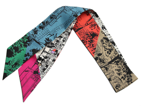 Hermès A l’Ombre des Boulevards Silk Twilly