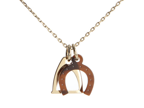 Hermès Small Amulette Equestre Pendant Necklace