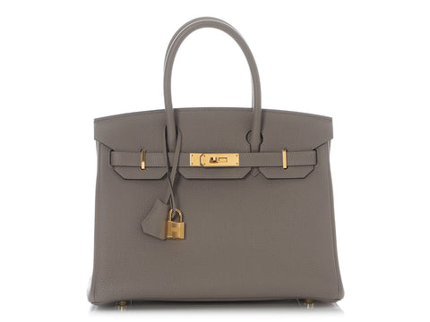 Hermès Gris Asphalte Togo Birkin 30