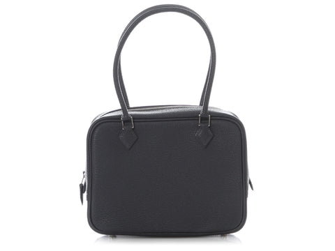 Hermès Mini Black Chèvre Plume 20