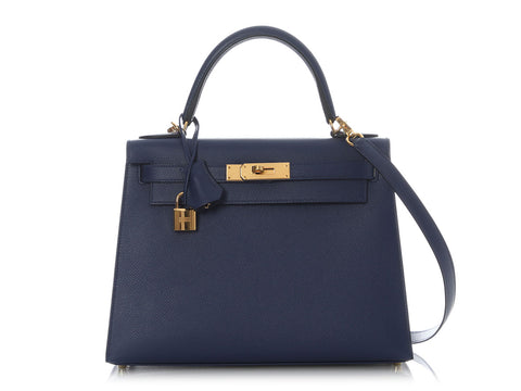 Hermès Bleu Saphir Epsom Kelly 28