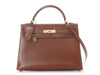 Hermès Vintage Noisette Box Calfskin Kelly 32