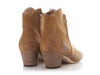 Isabel Marant Camel Calf Velvet Leather Dicker Boots