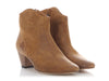 Isabel Marant Camel Calf Velvet Leather Dicker Boots
