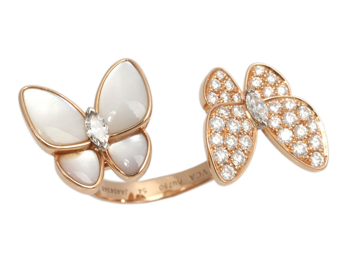 Van cleef and arpels butterfly ring hotsell