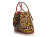 Christian Louboutin Leopard Print Spiked Cabarock Tote