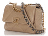 Chanel Small Dark Beige Quilted Lambskin 19 Flap