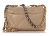 Chanel Small Dark Beige Quilted Lambskin 19 Flap