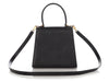 Ferragamo Small Black Gancini Top Handle Bag