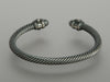 David Yurman Blackened Renaissance Cable Bracelet 4mm