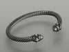 David Yurman Blackened Renaissance Cable Bracelet 4mm