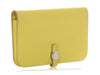 Hermès Lime Evercolor Dogon Duo Wallet