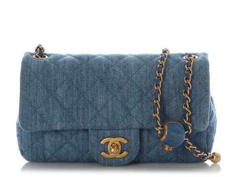 Chanel Mini Quilted Denim Coco Crush