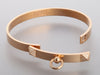 Hermès 18K Rose Gold Diamond Collier de Chien Bracelet