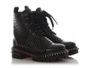 Christian Louboutin Black Quilted Stud Combat Boots