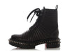 Christian Louboutin Black Quilted Stud Combat Boots