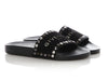 Givenchy Black Logo Studded Slides