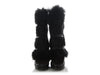 YSL Black Fur Moccasin Boots