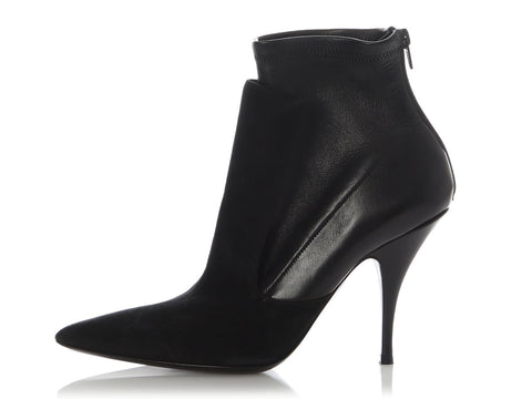 Givenchy Black Pointy-Toe Booties