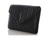 YSL Large Black Tri-Quilt Envelope Chain Bag