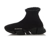 Balenciaga Black Shearling-Trim Speed 2.0 Sneakers