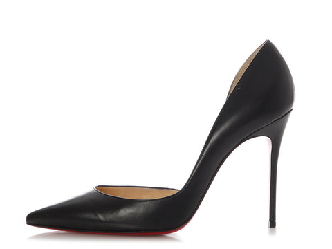 Christian Louboutin Black Leather Pumps