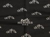 Hermès Black Silk Jacquard Losange Scarf