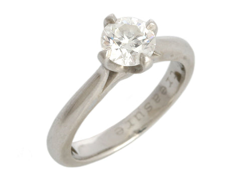 Platinum 0.60-Carat Diamond Engagement Ring