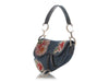 Dior Vintage Limited Edition Denim Embellished Saddle Bag