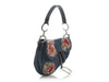 Dior Vintage Limited Edition Denim Embellished Saddle Bag
