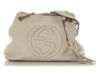 Gucci Medium Cream Pebbled Calfskin Soho Chain Shoulder Bag