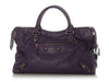 Balenciaga 2012 Dark Violet Agneau Giant 12 City
