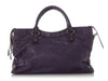 Balenciaga 2012 Dark Violet Agneau Giant 12 City