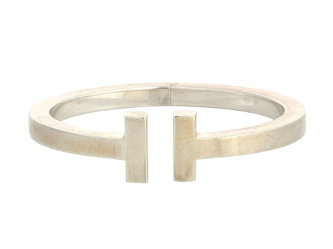 Tiffany & Co. Medium Sterling Silver Tiffany T Bracelet