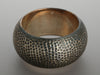 Bottega Veneta Hammered Sterling Silver Wide Bangle