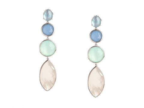 Ippolita Sterling Silver and Mother of Pearl Wonderland Drop Earrings