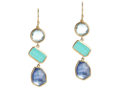 Ippolita 18K Yellow Gold Waterfall Rock Candy Drop Earrings