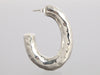 Ippolita Large Hammered Sterling Silver Oval Classico Hoop Earrings